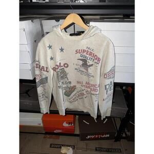 Ralph Lauren Mens Polo Dry Good Graphic Hoodie Sportsman Country Size Small 0318